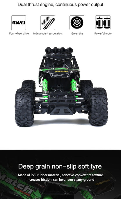 Tough Remote Control Monster Truck with Heavy Duty Suspension