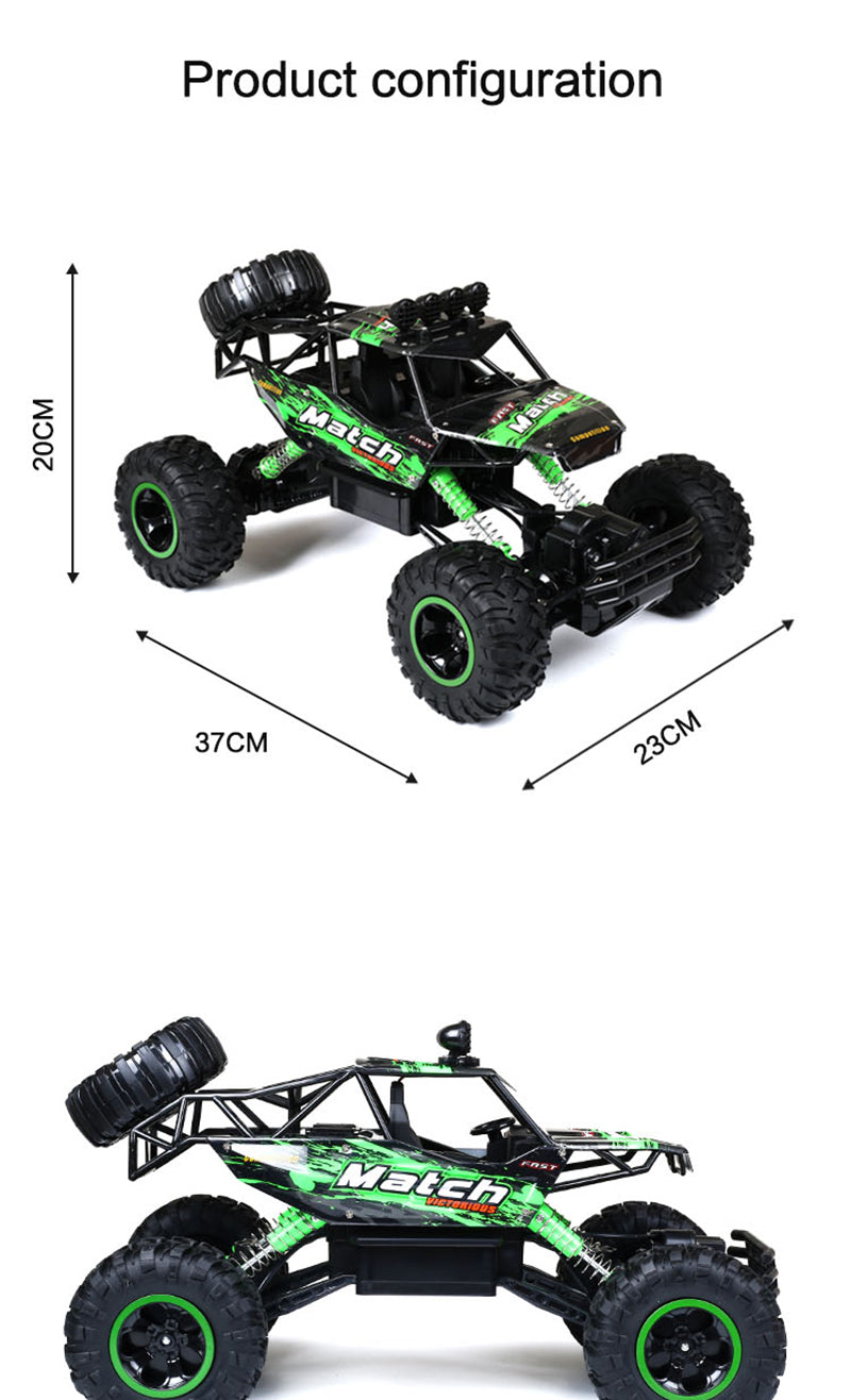 Tough Remote Control Monster Truck with Heavy Duty Suspension