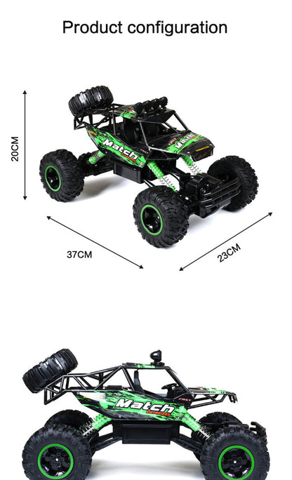 Tough Remote Control Monster Truck with Heavy Duty Suspension