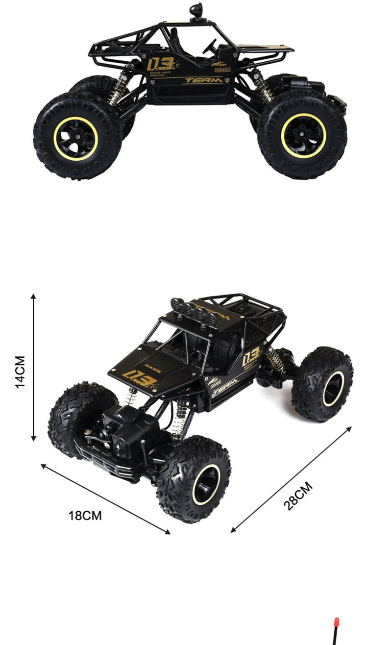 Tough Remote Control Monster Truck with Heavy Duty Suspension