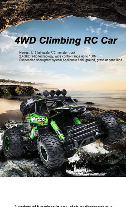 Tough Remote Control Monster Truck with Heavy Duty Suspension