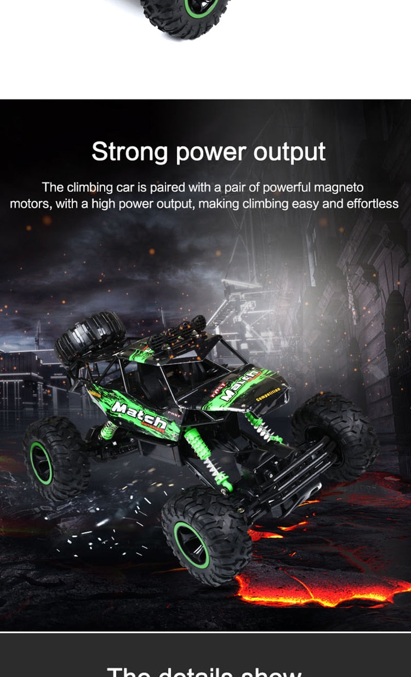Tough Remote Control Monster Truck with Heavy Duty Suspension