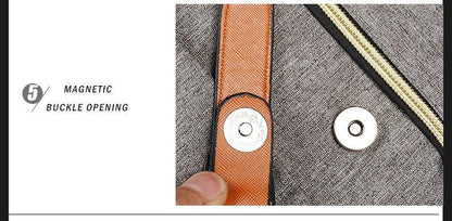 Classic Student Laptop Backpack with USB Charger Port