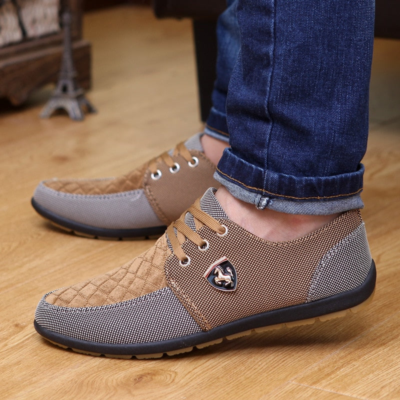 Comfortable Summer Canvas Men Shoes - Pexav