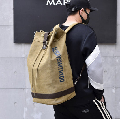 Travel Ready Canvas Hiking Backpack Bag - Pexav