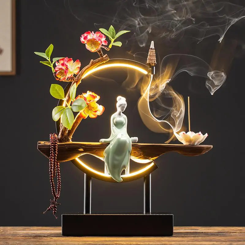 Calming Waterfall Tabletop Incense Holder
