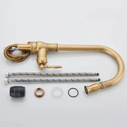 Classic Gold Finish Kitchen Faucet