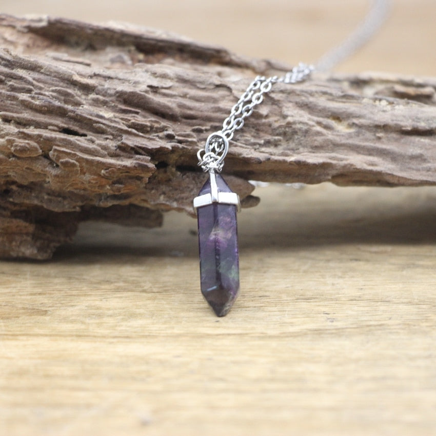 Boho Gemstone Balance Pendant Necklace