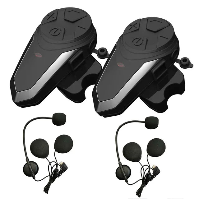 Wireless Motorcycle Helmet Headset with Bluetooth and Long Range