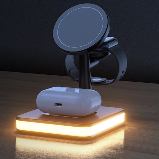 Compact LED Wireless Charging Table Lamp - Pexav