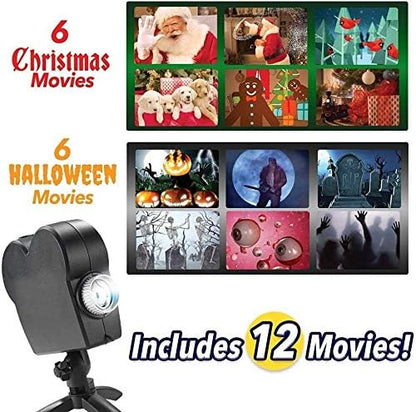 Halloween And Christmas Holographic Projection Light