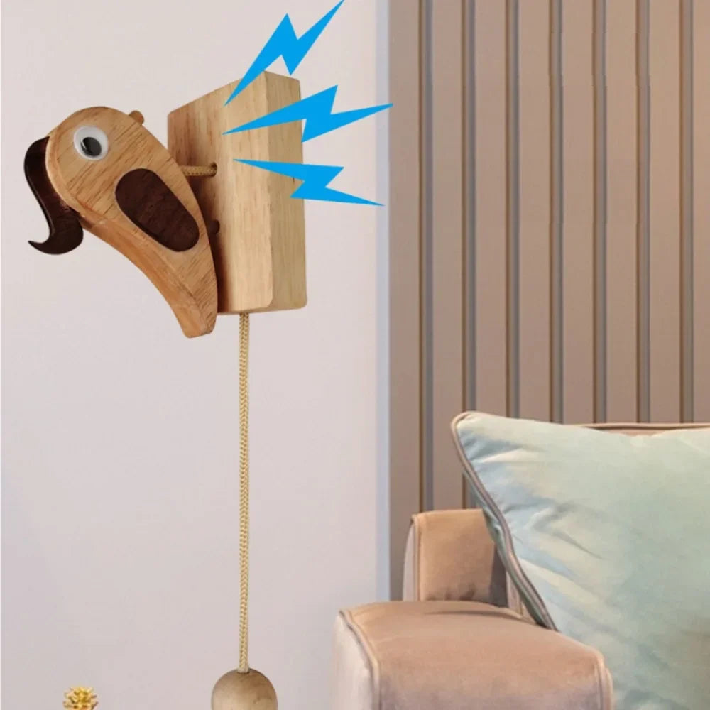 Unique Wooden Bird Doorbell - Pexav