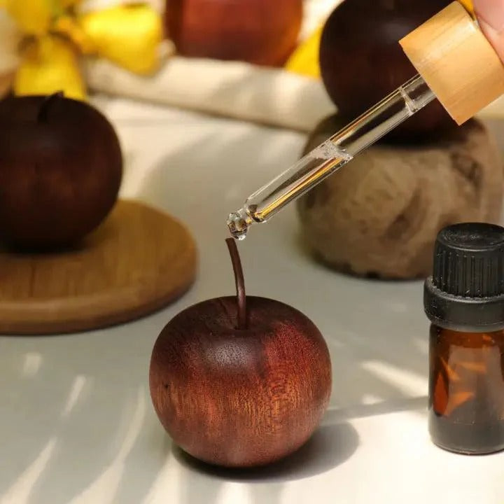 Handcrafted Apple Aroma Diffuser – Natural Wood Aromatherapy Diffuser for Essential Oils and Home Fragrance 1
