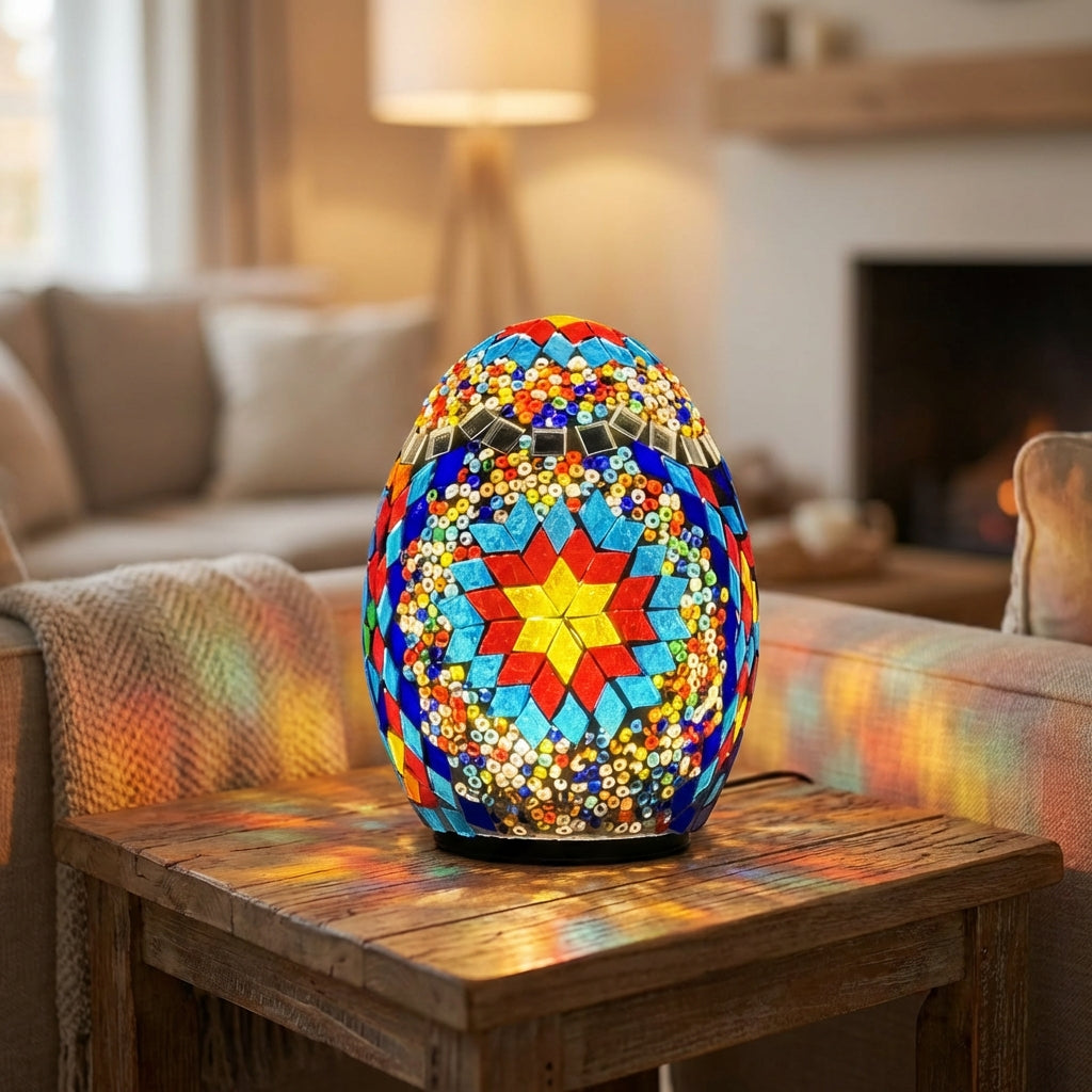 Unique Colorful Glass Table Lamp - Pexav