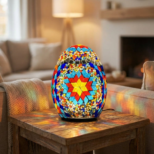 Unique Colorful Glass Table Lamp - Pexav