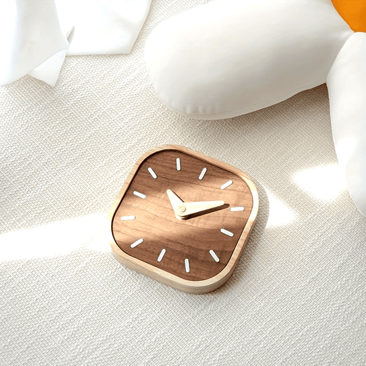 Rustic Wood Quartz Clock for Home Office Decor - Pexav