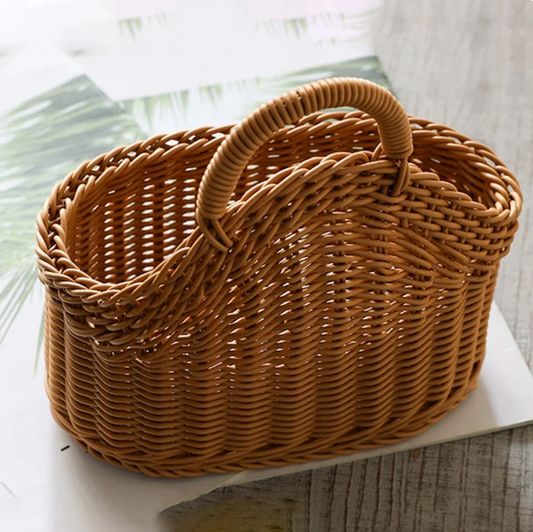 Woven Storage Basket Set with Handle - Pexav