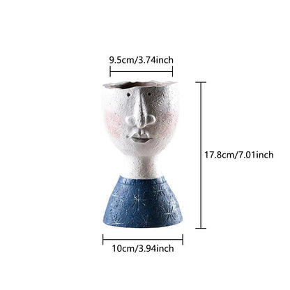 Unique Resin Planter Vase for Flowers