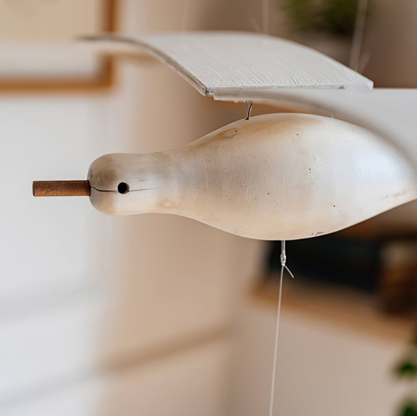 Beachy Wood Seagull Home Decor