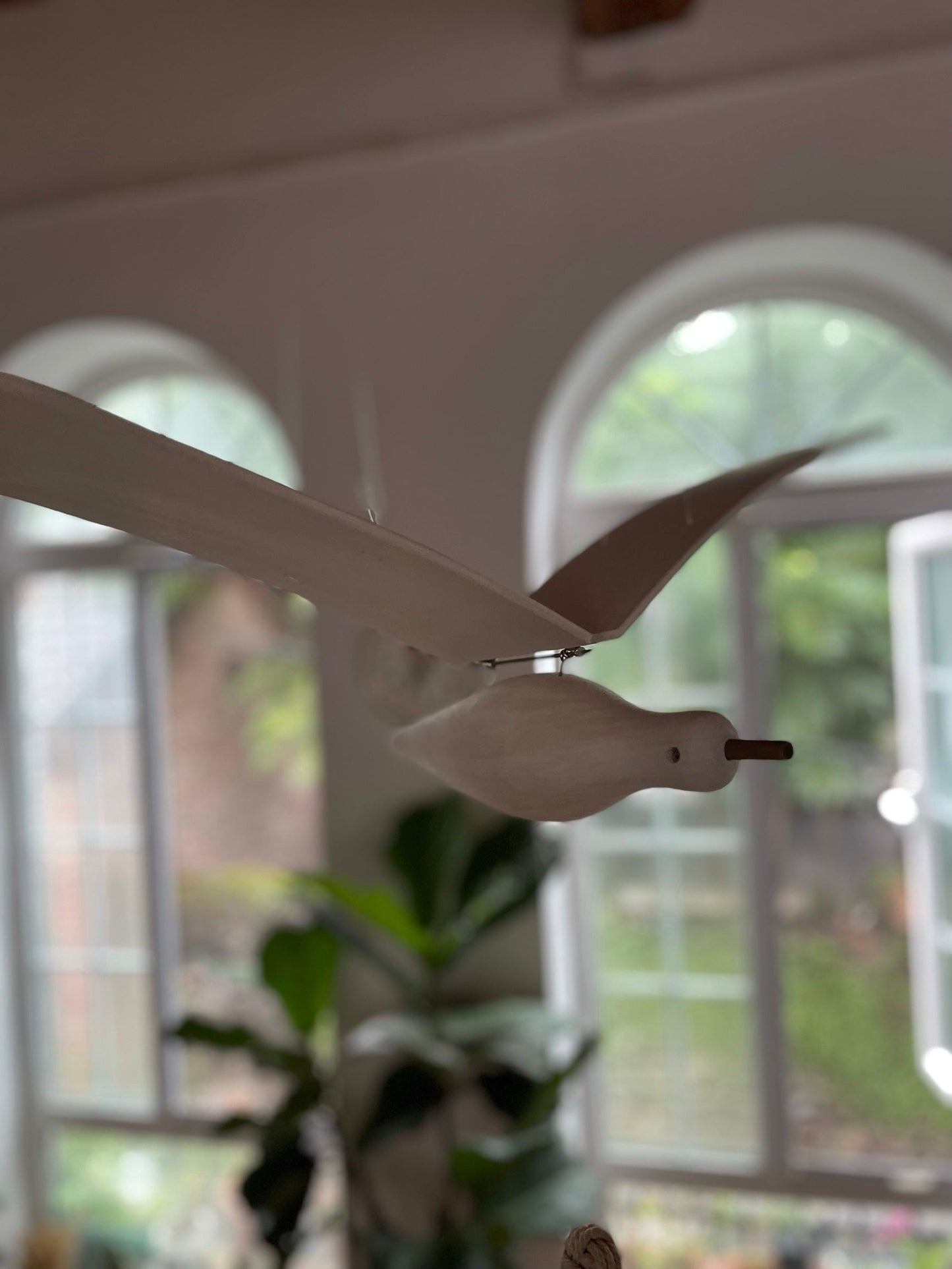 Beachy Wood Seagull Home Decor