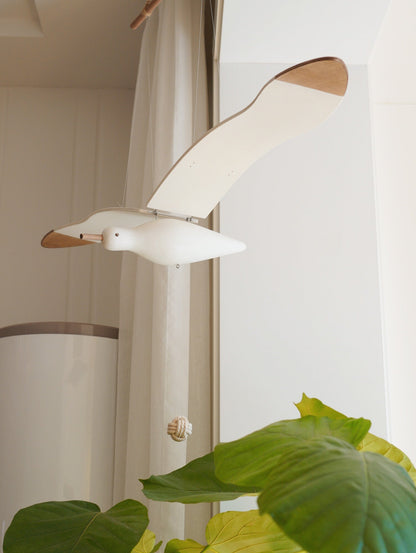Beachy Wood Seagull Home Decor