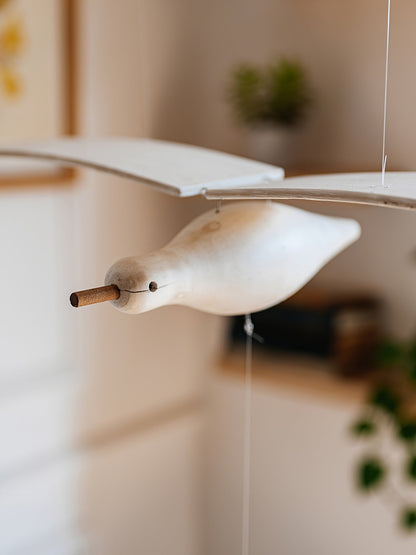 Beachy Wood Seagull Home Decor