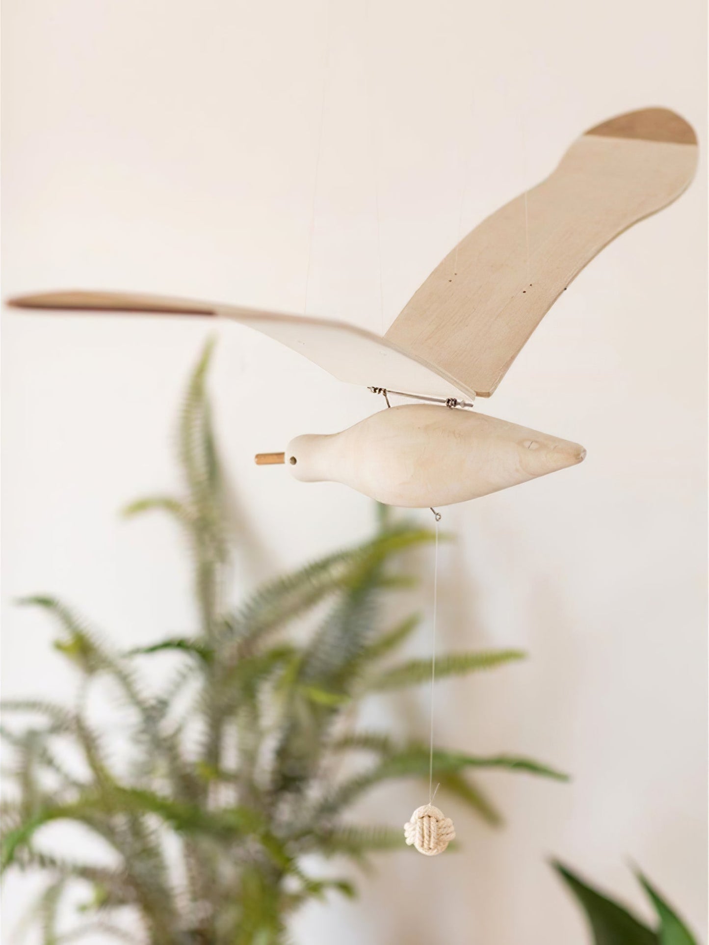 Beachy Wood Seagull Home Decor