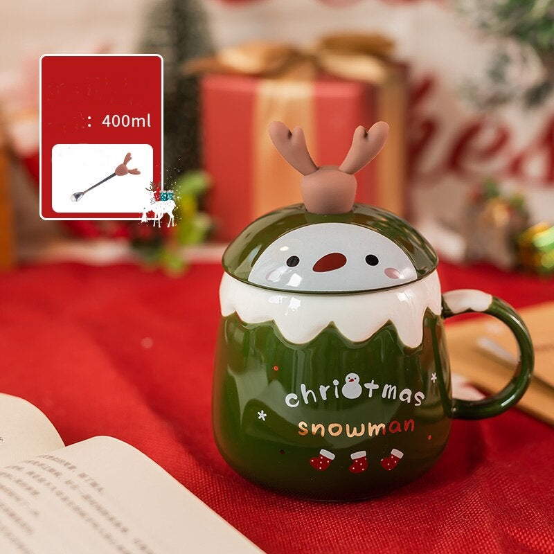 Colorful Holiday 3D Christmas Mug