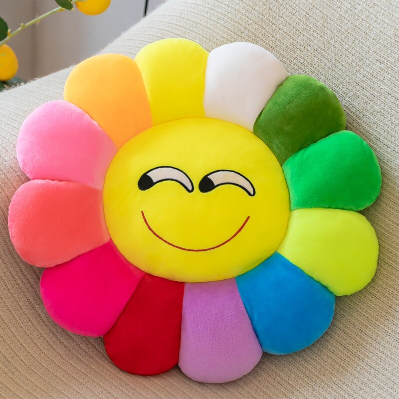 Bright Floral Soft Pillow Cushion