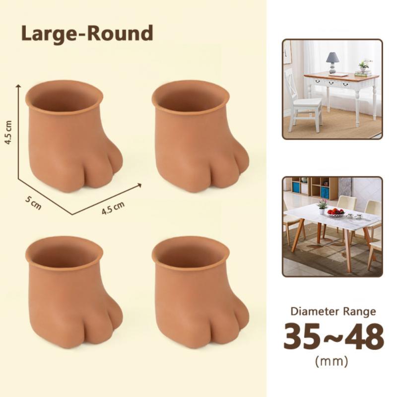4Pcs Anti Slip Cat Paw Chair Leg Protectors
