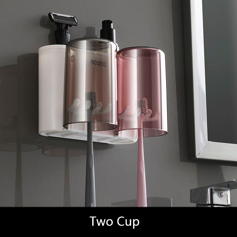 Space Saving Bathroom Storage Toothbrush Holder