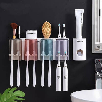 Space Saving Bathroom Storage Toothbrush Holder - Pexav