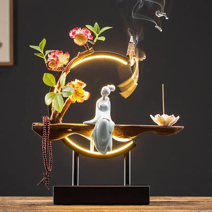 Calming Waterfall Tabletop Incense Holder