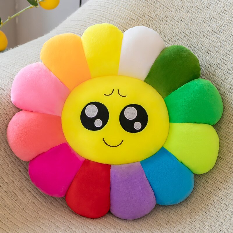 Bright Floral Soft Pillow Cushion