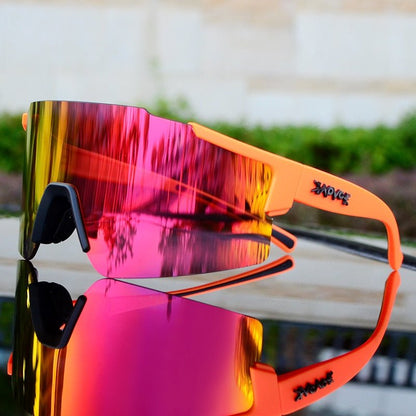 Sporty Mirror Coated Bike Shades