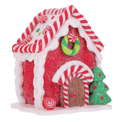 Small Festive Holiday Gingerbread House Ornaments