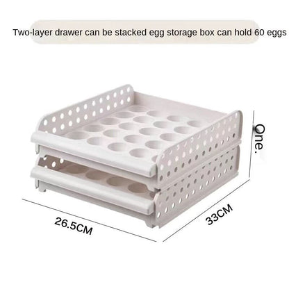 Compact Kitchen Egg Holder Container