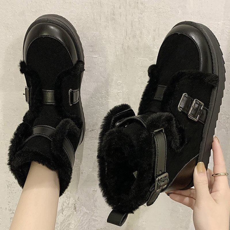 Cozy Fuzzy Women Winter Boots