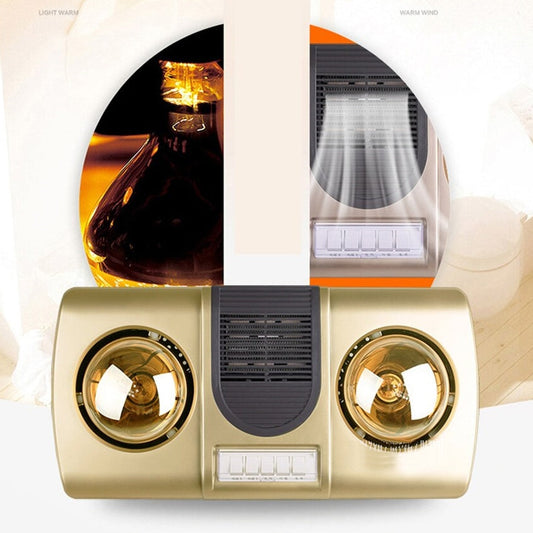 Warm Air Dryer LED Bathroom Light - Pexav