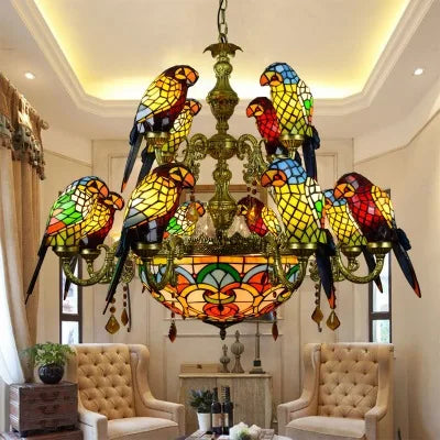 Vintage Bird Pendant Light Lamp