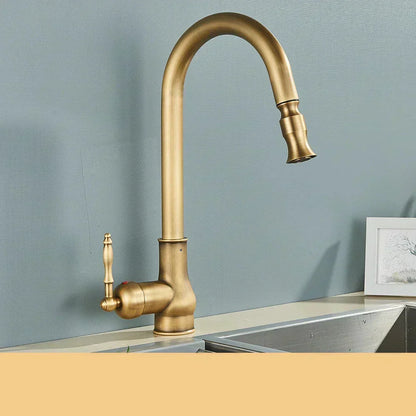 Classic Gold Finish Kitchen Faucet