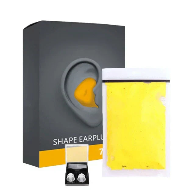 Comfortable Silicone Sleep Earplugs - Reusable Noise Reduction