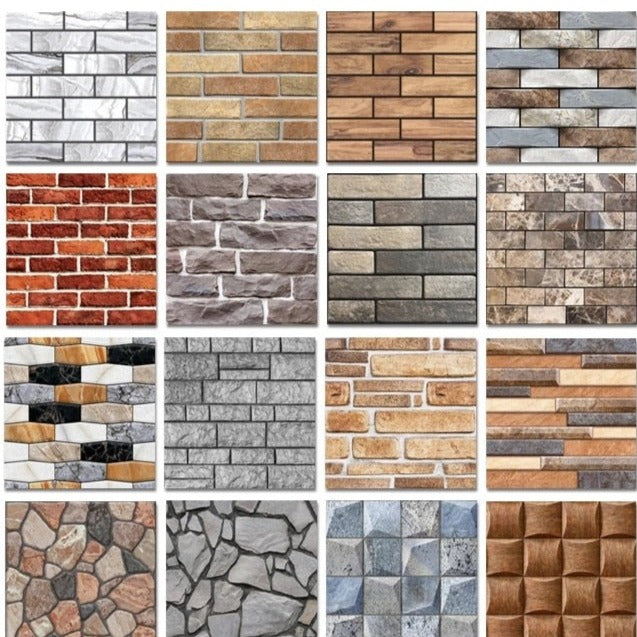 Textured Stone Wall Decals - Pexav
