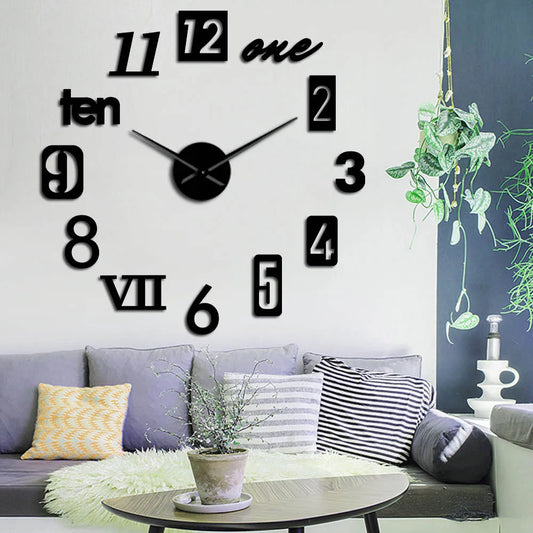 Quiet Classic Wall Clock Analog Home Decoration - Pexav