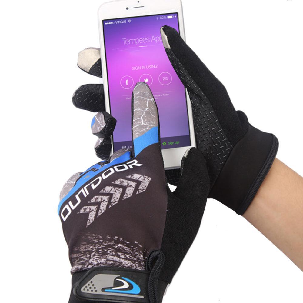Waterproof Bike Gloves with Grip and Breathable Palm