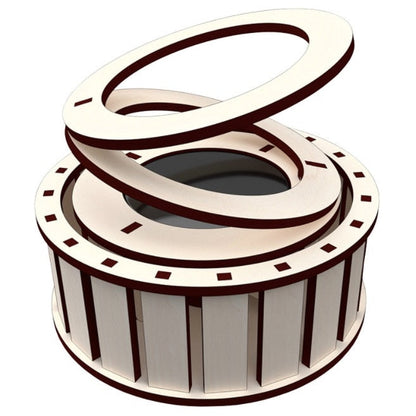 Natural Wood Solar Powered Home Decor