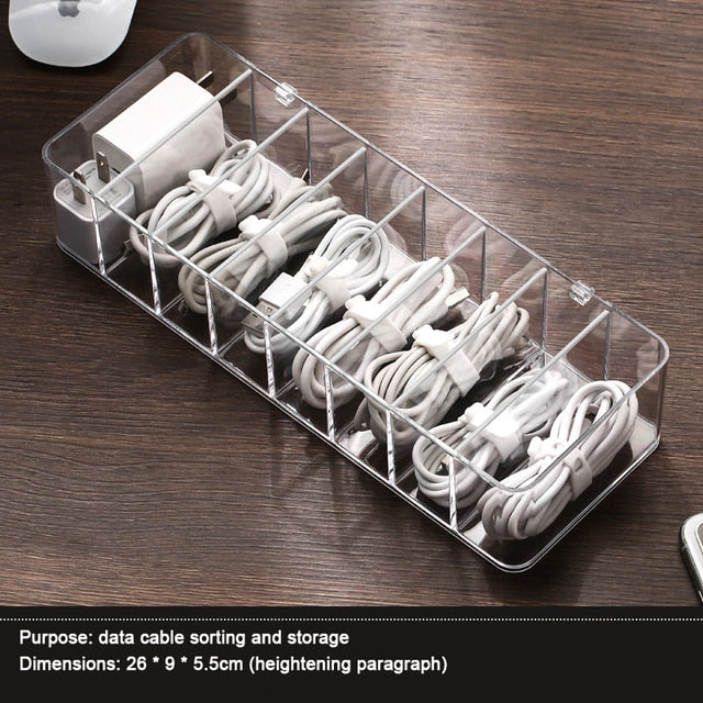 Clear Cord Storage Container