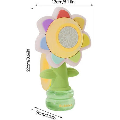 Head Shaking Bubble Flower Kids Toy – Interactive Fun Bubble Blower for Children