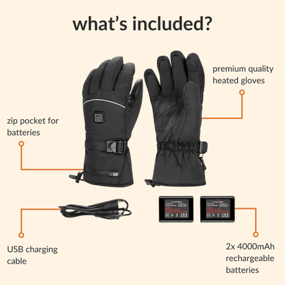 Warm Waterproof Gloves for Skiing and Outdoor Use