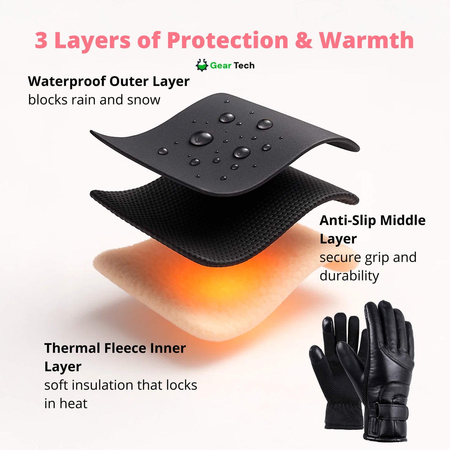 Warm Thermal Insulated Women Gloves